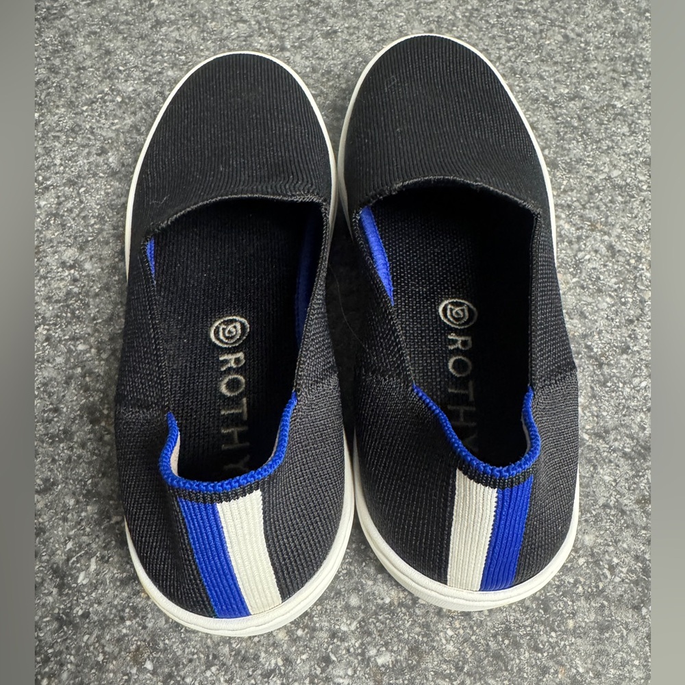 Rothy's Black Slip on Sneaker - Picture 2 of 8